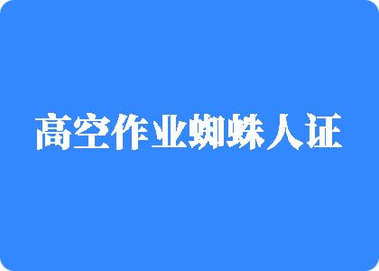 女生骚逼视频真的SB高空作业蜘蛛人证